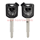 For Honda Motorcycle key blank with right blade black color