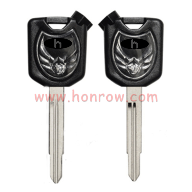 For Honda Motorcycle key blank with right blade black color