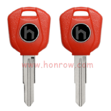For Honda Motorcycle transponder key blank with left blade red color
