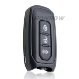For Ford ranger 3 button smart key with ID47 HITAG3 Chip NCF29XX 433Mhz   PN:P3N9-15K601-AA