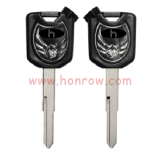 For Honda Motorcycle key blank with right blade black color