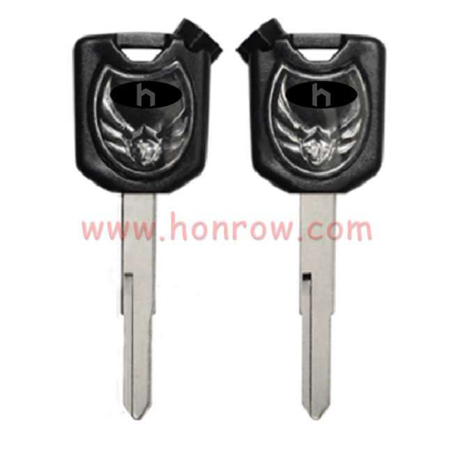 For Honda Motorcycle key blank with right blade black color