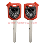 For Honda Motorcycle key blank with right blade red color