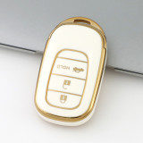 Gold TPU Car Key Cover For  Honda  Key Protect Case