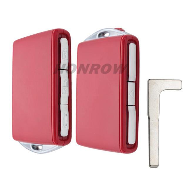 For Volvo 3+1 button smart Car Key Shell with red color