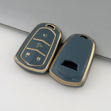 Gold TPU Car Key Cover For  Cadillac  Key Protect Case