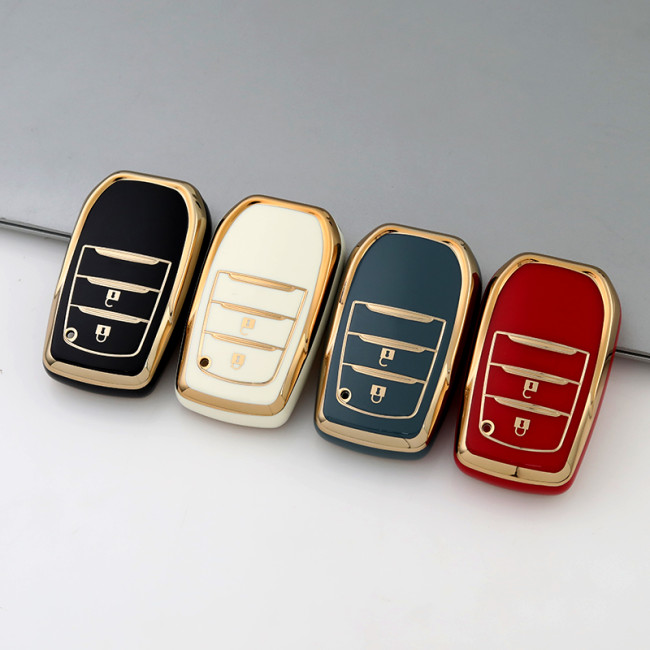 Gold TPU Car Key Cover For  TOYOTA  Key Protect Case
