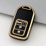 Gold TPU Car Key Cover For  Honda  Key Protect Case