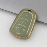 Gold TPU Car Key Cover For  Cadillac  Key Protect Case