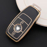 Gold TPU Car Key Cover For Benz Key Protect Case