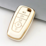 Gold TPU Car Key Cover For  Ford  Key Protect Case