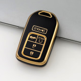 Gold TPU Car Key Cover For  Honda  Key Protect Case