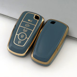 Gold TPU Car Key Cover For  Ford  Key Protect Case