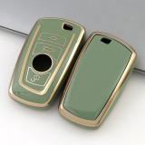Gold TPU Car Key Cover For BMW Key Protect Case