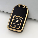 Gold TPU Car Key Cover For  Honda  Key Protect Case