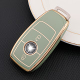 Gold TPU Car Key Cover For Benz Key Protect Case