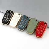Gold TPU Car Key Cover For  Ford  Key Protect Case