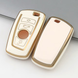 Gold TPU Car Key Cover For BMW Key Protect Case