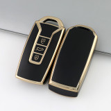 Gold TPU Car Key Cover For  Volkswagen Key Protect Case