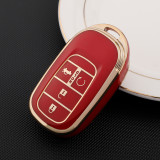 Gold TPU Car Key Cover For  Honda  Key Protect Case