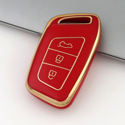 Gold TPU Car Key Cover For BAOJUN Key Protect Case