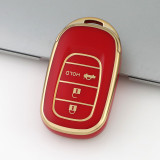 Gold TPU Car Key Cover For  Honda  Key Protect Case