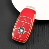 Gold TPU Car Key Cover For Benz Key Protect Case