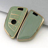 Gold TPU Car Key Cover For BMW Key Protect Case
