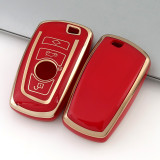 Gold TPU Car Key Cover For BMW Key Protect Case