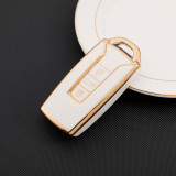 Gold TPU Car Key Cover For  Volkswagen Key Protect Case