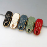 Gold TPU Car Key Cover For Porsche Key Protect Case