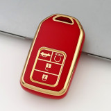 Gold TPU Car Key Cover For  Honda  Key Protect Case