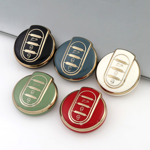 Gold TPU Car Key Cover For BMW Key Protect Case