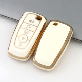 Gold TPU Car Key Cover For  Ford  Key Protect Case