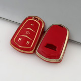 Gold TPU Car Key Cover For  Cadillac  Key Protect Case