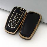 Gold TPU Car Key Cover For  Ford  Key Protect Case