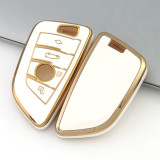 Gold TPU Car Key Cover For BMW Key Protect Case