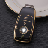 Gold TPU Car Key Cover For Benz Key Protect Case