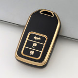 Gold TPU Car Key Cover For  Honda  Key Protect Case
