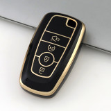 Gold TPU Car Key Cover For  Ford  Key Protect Case