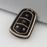 Gold TPU Car Key Cover For  Cadillac  Key Protect Case