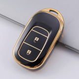 Gold TPU Car Key Cover For  Honda  Key Protect Case