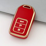 Gold TPU Car Key Cover For  Honda  Key Protect Case
