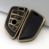Gold TPU Car Key Cover For BMW Key Protect Case