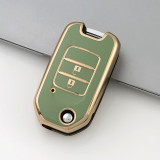 Gold TPU Car Key Cover For  Honda  Key Protect Case