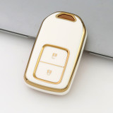 Gold TPU Car Key Cover For  Honda  Key Protect Case