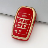 Gold TPU Car Key Cover For  TOYOTA  Key Protect Case