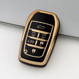 Gold TPU Car Key Cover For  TOYOTA  Key Protect Case