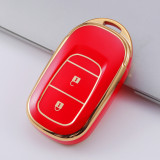 Gold TPU Car Key Cover For  Honda  Key Protect Case