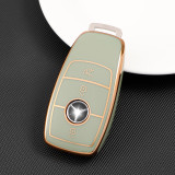 Gold TPU Car Key Cover For Benz Key Protect Case